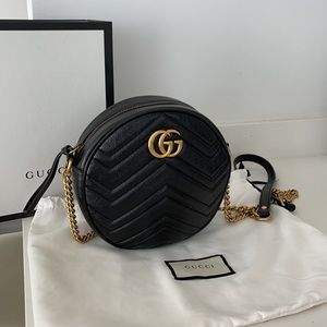 Gucci Marmont mini round shoulder bag
